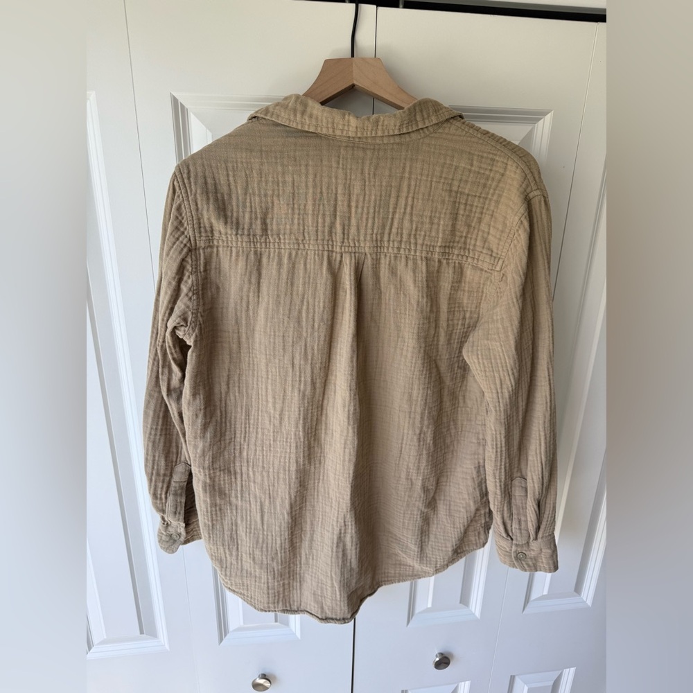Wilfred Free Sail Shirt | Size S | Taupe Beige | Aritzia - Picture 7 of 8
